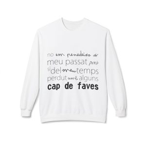 Sudadera unisex con cuello redondo y forro polar Softstyle de peso medio - 'Cap de Faves'