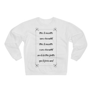 Sudadera unisex con cuello redondo - Tira-li cossetes BN