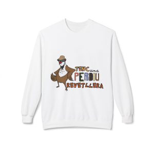 Sudadera unisex con cuello redondo y forro polar Softstyle de peso medio - Tenc una perdiu revetllera