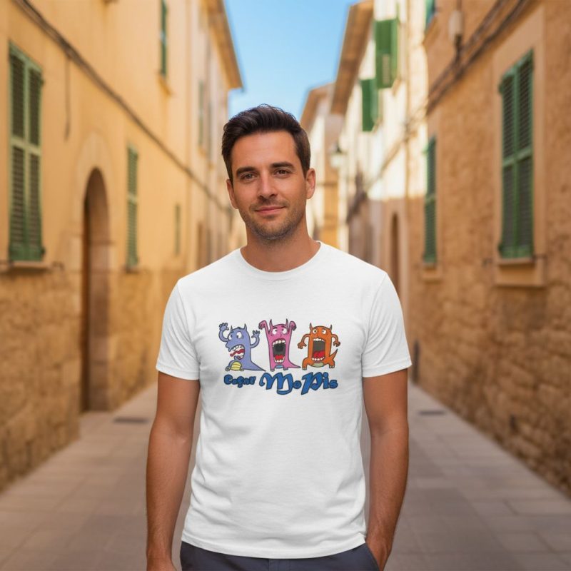 Camiseta Caçar Mopis - foto de estilo de vida