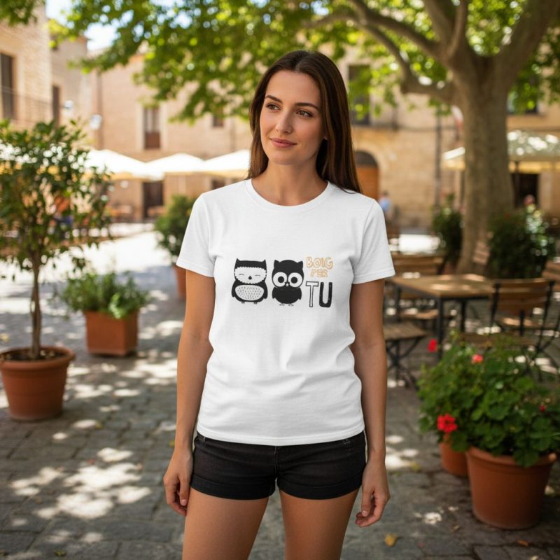 Camiseta «Boig per tu» - foto de estilo de vida
