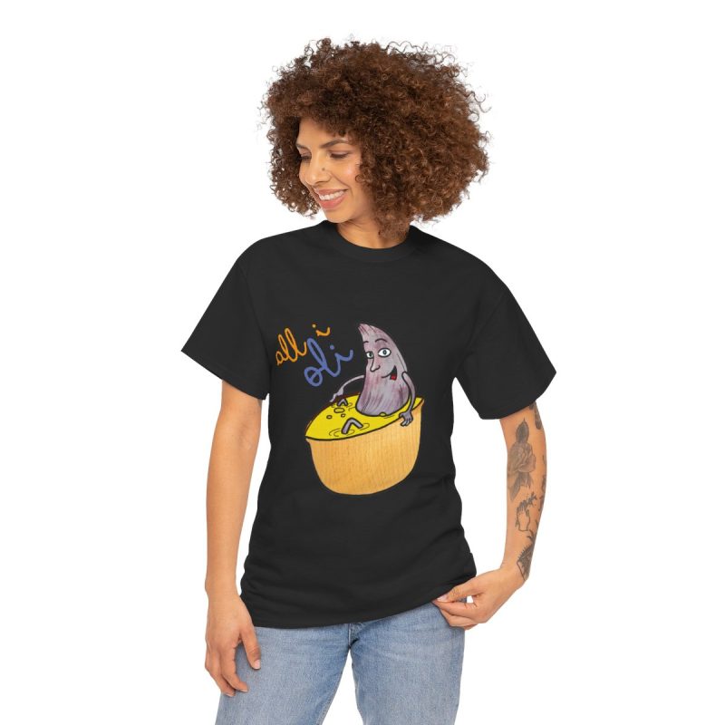 Camiseta All i Oli – Berenjena en el Cuenco - person-1