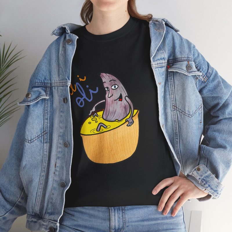 Camiseta All i Oli – Berenjena en el Cuenco - lifestyle