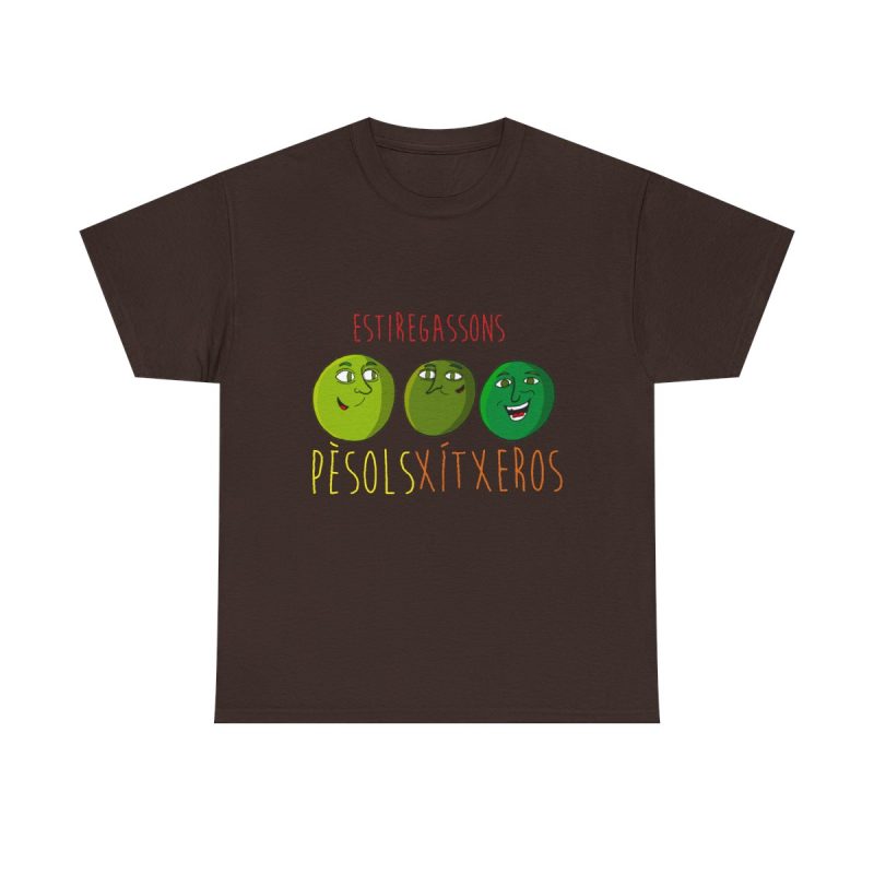 Marron chocolate - Camiseta Pèsols, xítxeros i estiregassons