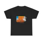 Negro - Camiseta Pa amb oli nacional bandera