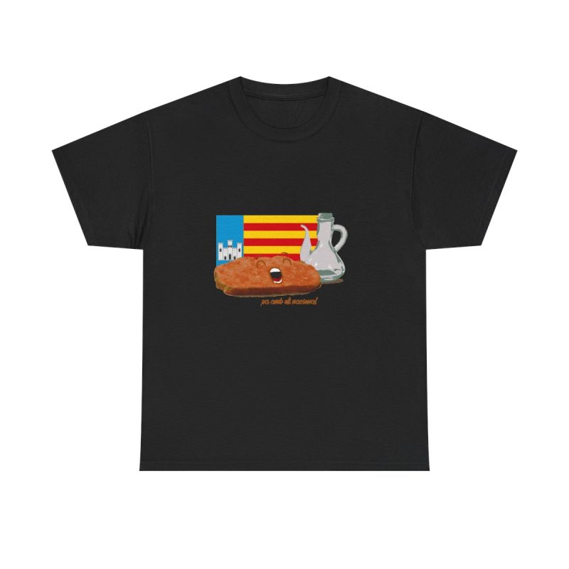Negro - Camiseta Pa amb oli nacional bandera Negro - Camiseta Pa amb oli nacional bandera