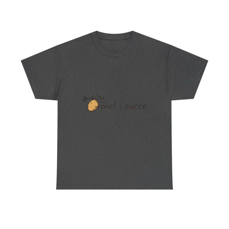 Gris oscuro jaspeado - Camiseta «mel i sucre»