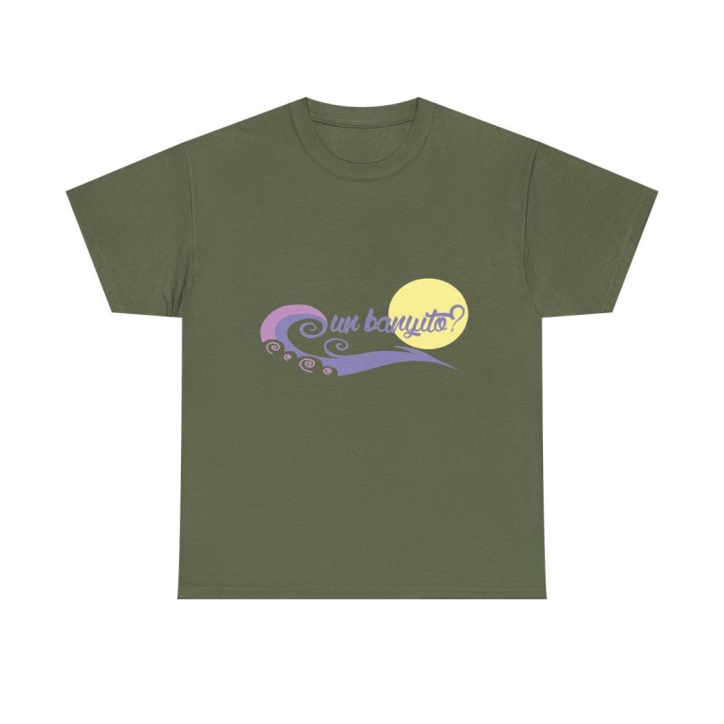 Verde militar - Camiseta «un banyito?»