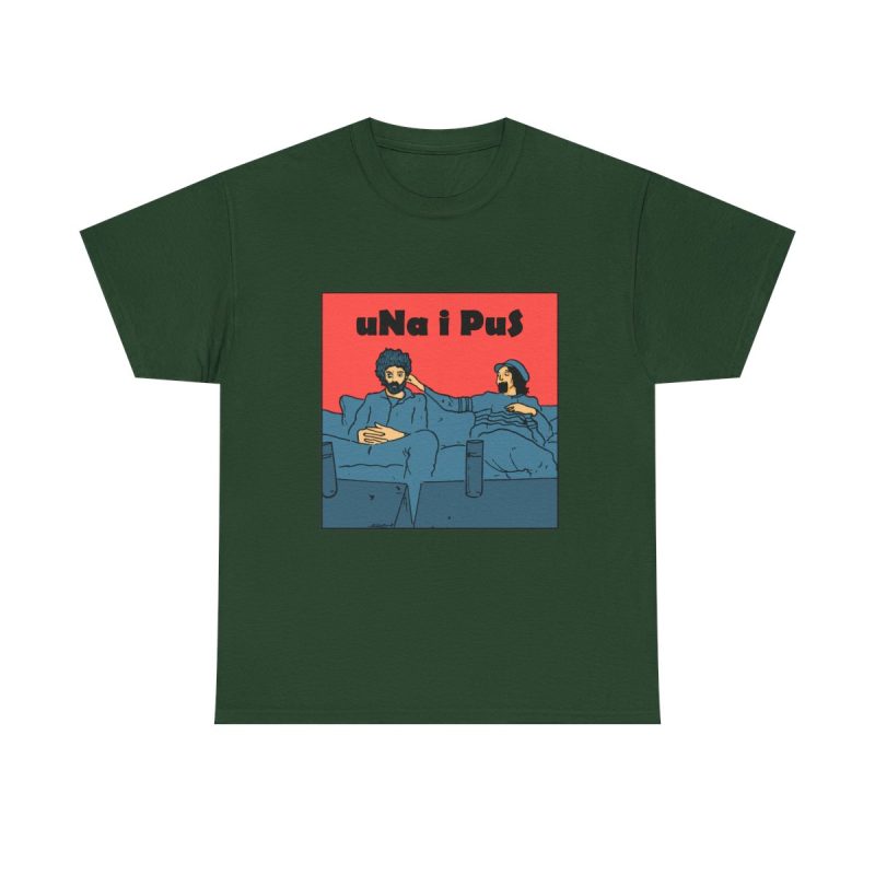 Verde bosque - Camiseta «Una i pus, amics»