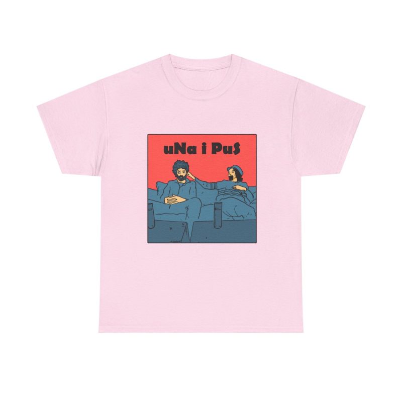 Rosa claro - Camiseta «Una i pus, amics»