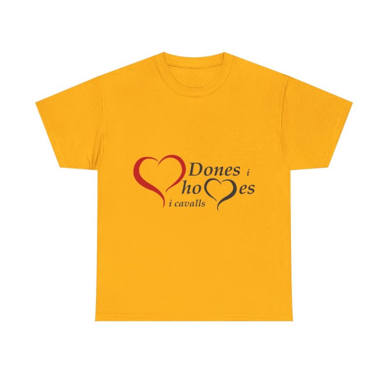 Amarillo dorado - Camiseta «Dones, homes i cavalls»