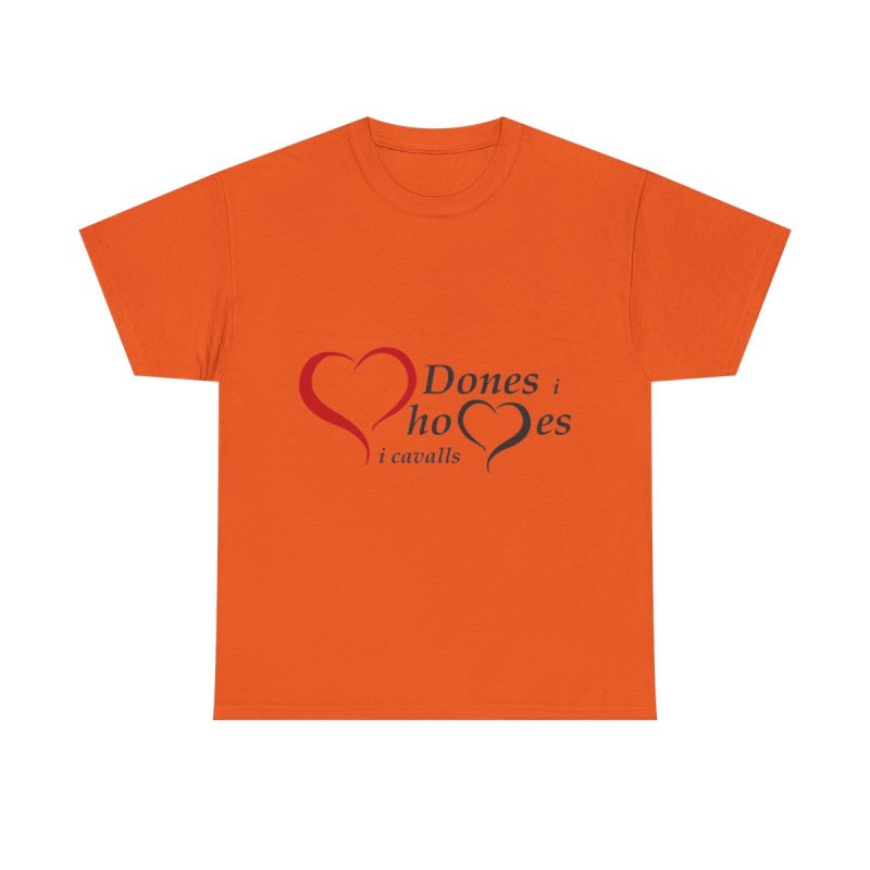 Naranja - Camiseta «Dones, homes i cavalls»