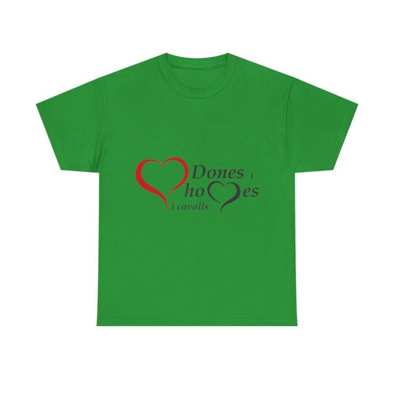 Verde irlandes - Camiseta «Dones, homes i cavalls»