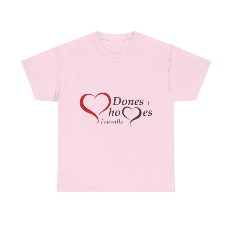 Rosa claro - Camiseta «Dones, homes i cavalls»