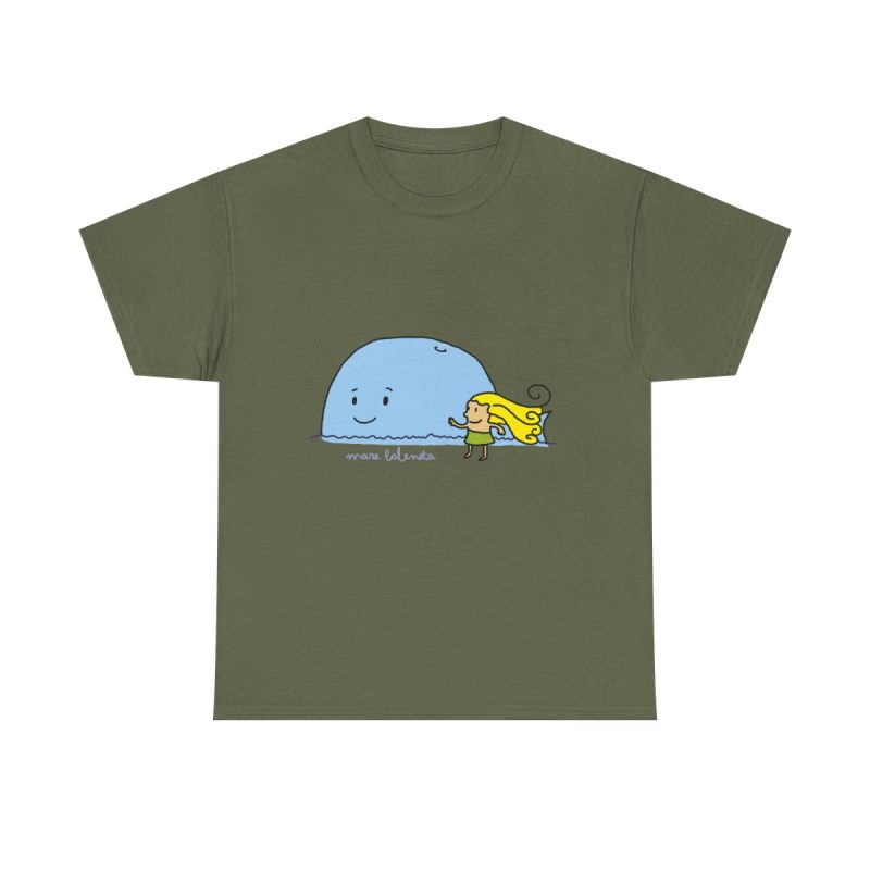 Verde militar - Camiseta «mare baleneta»