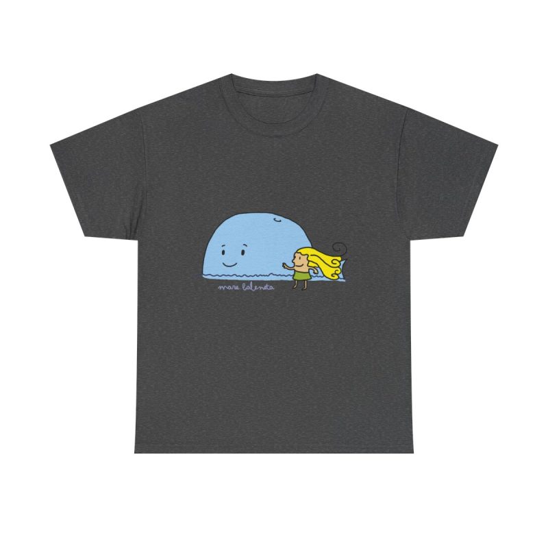 Gris oscuro jaspeado - Camiseta «mare baleneta»