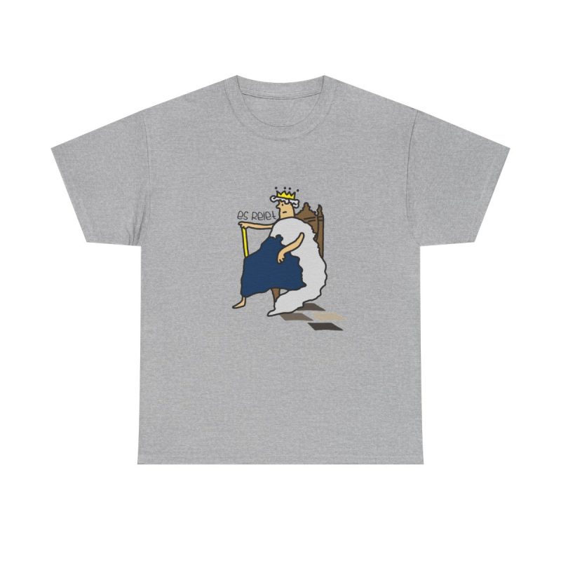 Gris jaspeado - Camiseta «Es reiet» Gris jaspeado - Camiseta «Es reiet»