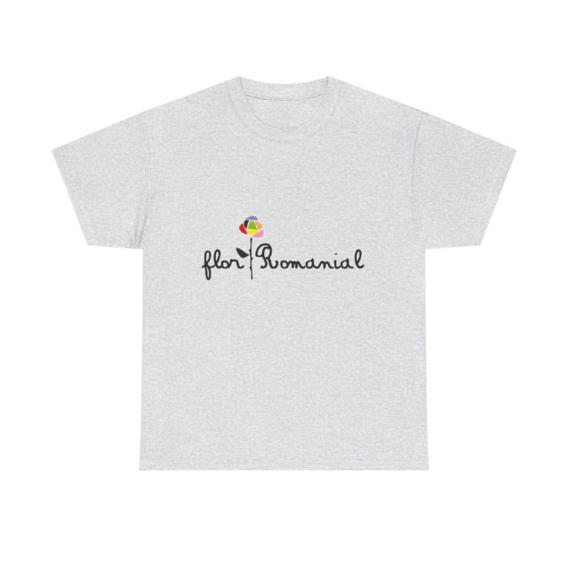 Gris ceniza - Camiseta Flor Romaniál