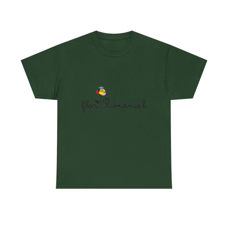 Verde bosque - Camiseta Flor Romaniál