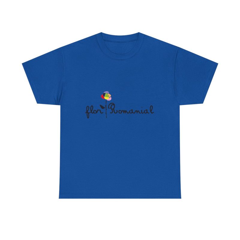 Azul royal - Camiseta Flor Romaniál