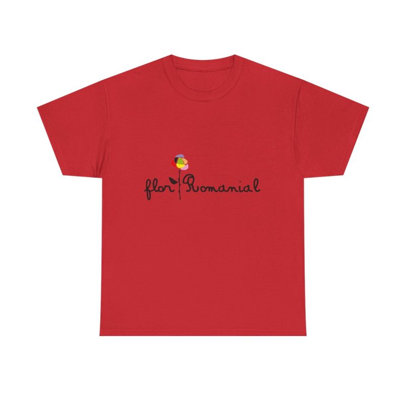 Rojo - Camiseta Flor Romaniál