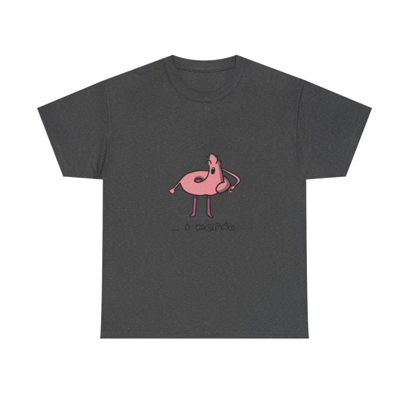 Gris oscuro jaspeado - Camiseta «i merda»