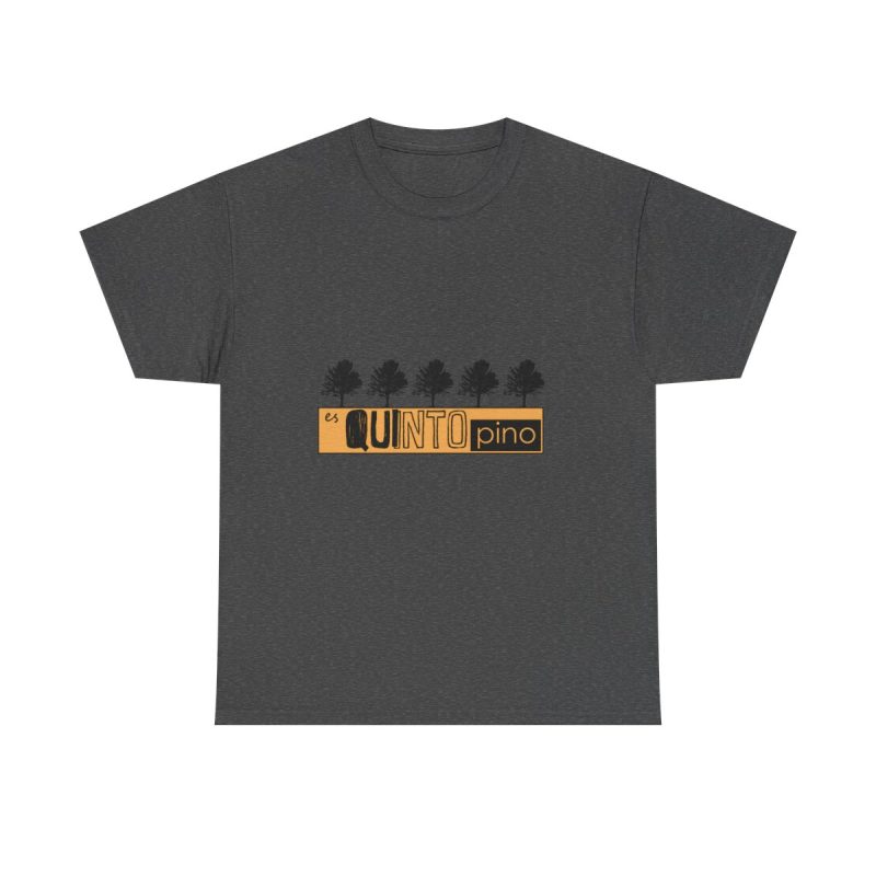 Gris oscuro jaspeado - Camiseta unisex Quinto Pino Taronja