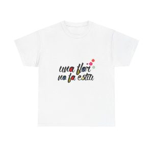 Blanco - Camiseta «Una flor no fa estiu»