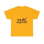 Amarillo dorado - Camiseta «Una flor no fa estiu» Amarillo dorado - Camiseta «Una flor no fa estiu»