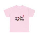 Rosa claro - Camiseta «Una flor no fa estiu» Rosa claro - Camiseta «Una flor no fa estiu»