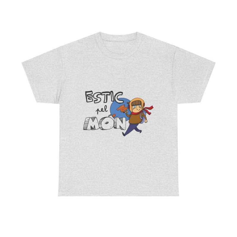 Gris ceniza - Camiseta «Estic pel món»