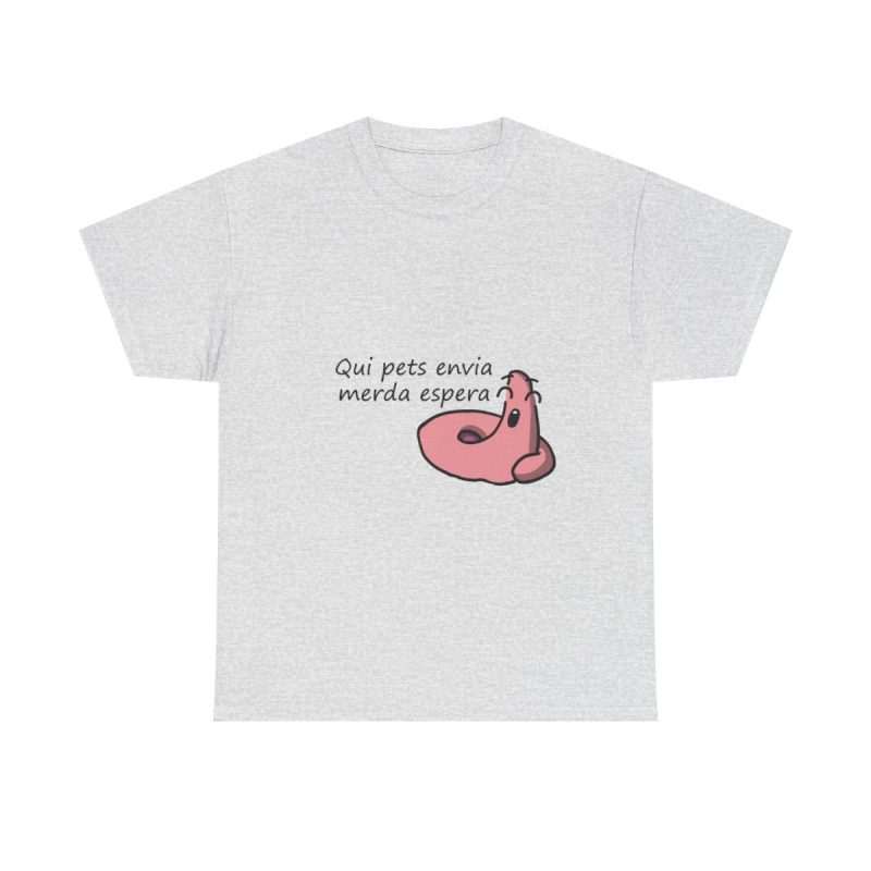 Gris ceniza - Camiseta «Qui pets envia»