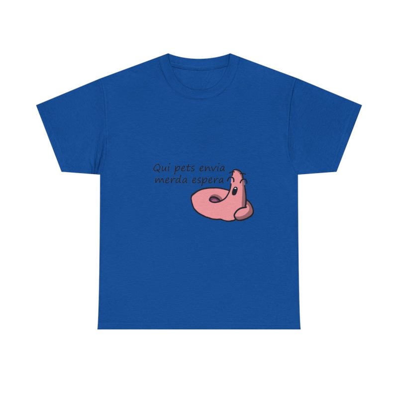 Azul royal - Camiseta «Qui pets envia»