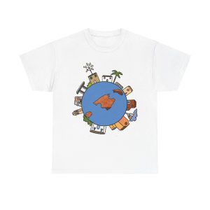 Blanco - Camiseta «Cada casa és un món»