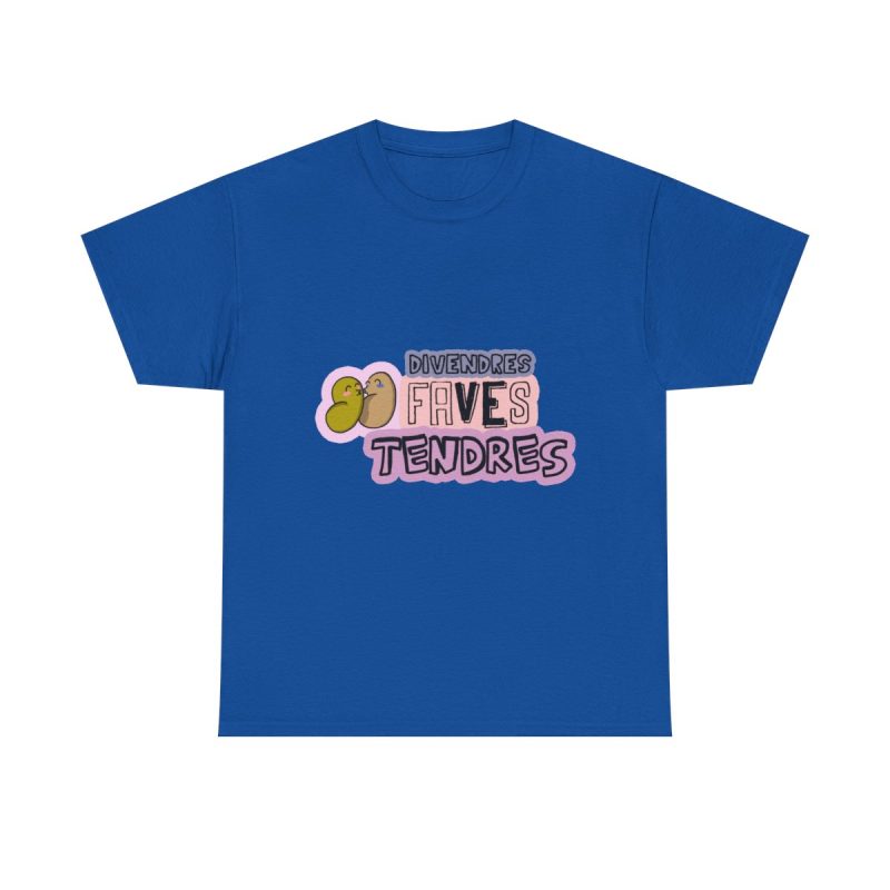 Azul royal - Camiseta «Divendres, faves tendres»