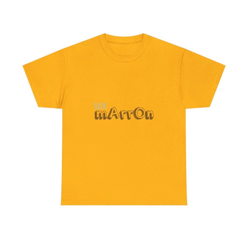 Amarillo dorado - Camiseta «Quin marrón»