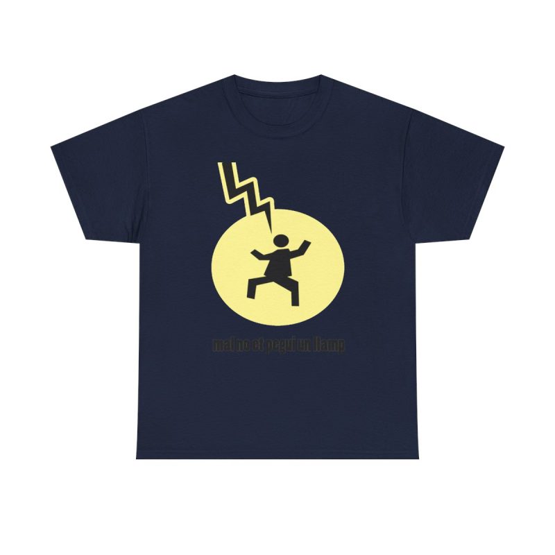 Azul marino - Camiseta «Mal no et toqui un llamp»