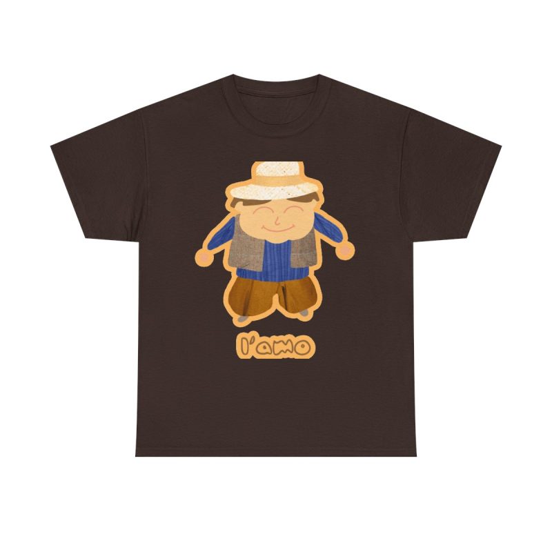 Marron chocolate - Camiseta «L’amo» pages