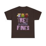 Marron chocolate - Camiseta «Tres al·lotes fines»