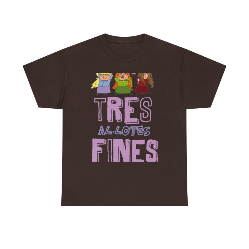Marron chocolate - Camiseta «Tres al·lotes fines»