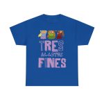 Azul royal - Camiseta «Tres al·lotes fines»