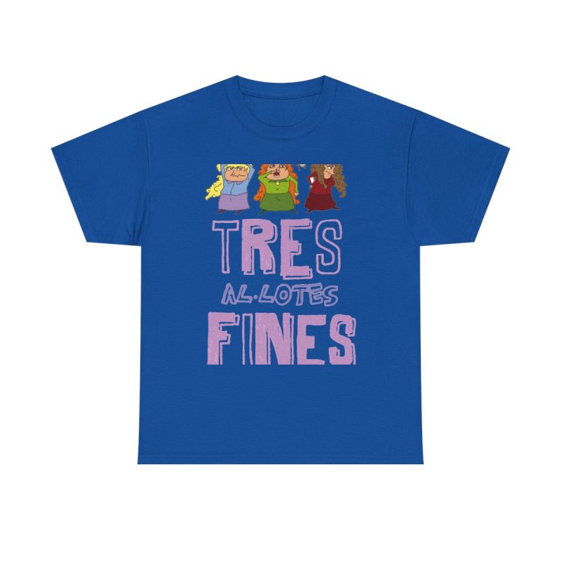 Azul royal - Camiseta «Tres al·lotes fines»