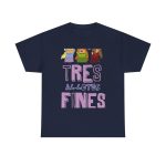 Azul marino - Camiseta «Tres al·lotes fines»