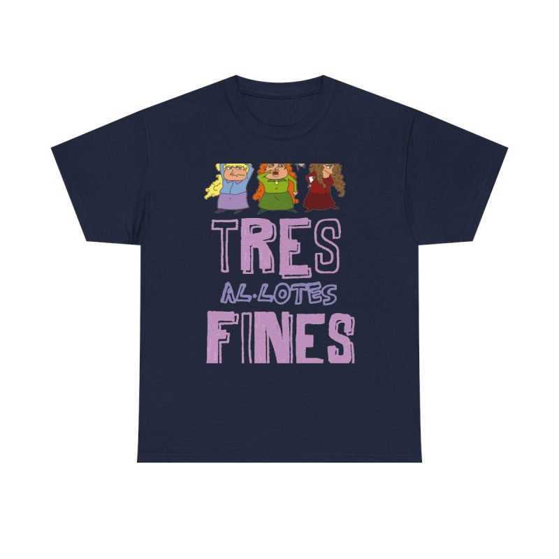 Azul marino - Camiseta «Tres al·lotes fines»