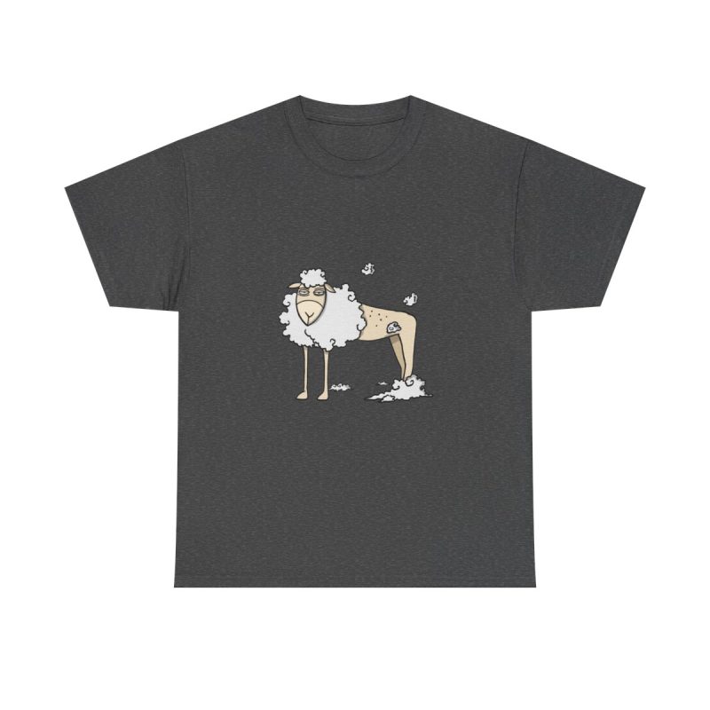 Gris oscuro jaspeado - Camiseta Tondra: una oveja entre nubes