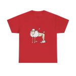 Rojo - Camiseta Tondra: una oveja entre nubes Rojo - Camiseta Tondra: una oveja entre nubes