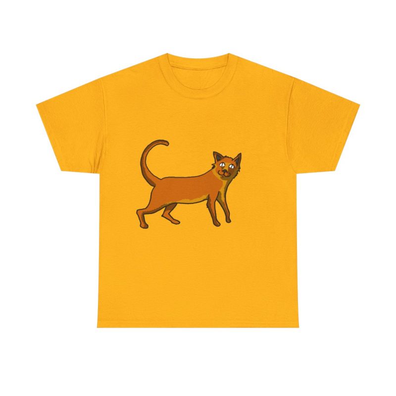 Amarillo dorado - Camiseta Moix – gato naranja de paseo