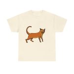 Natural - Camiseta Moix – gato naranja de paseo