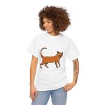 Camiseta Moix – gato naranja de paseo