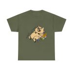 Verde militar - Camiseta «Sadoll com porc»